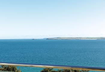 The balcony is ideal for spotting wildlife.