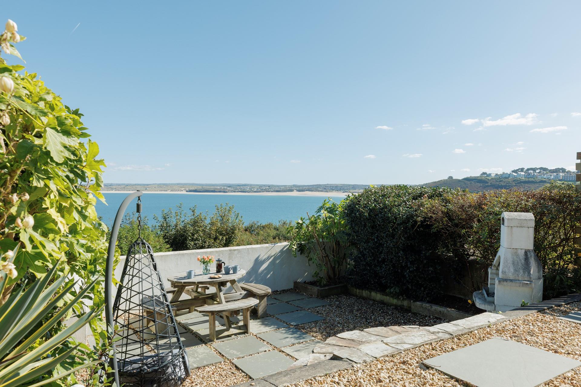 Tuck into breakfast al fresco on the patio.