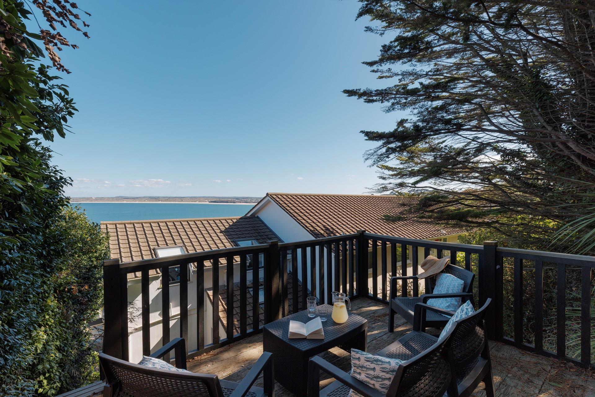 Soak up the late afternoon sun after a day on Porthminster beach.