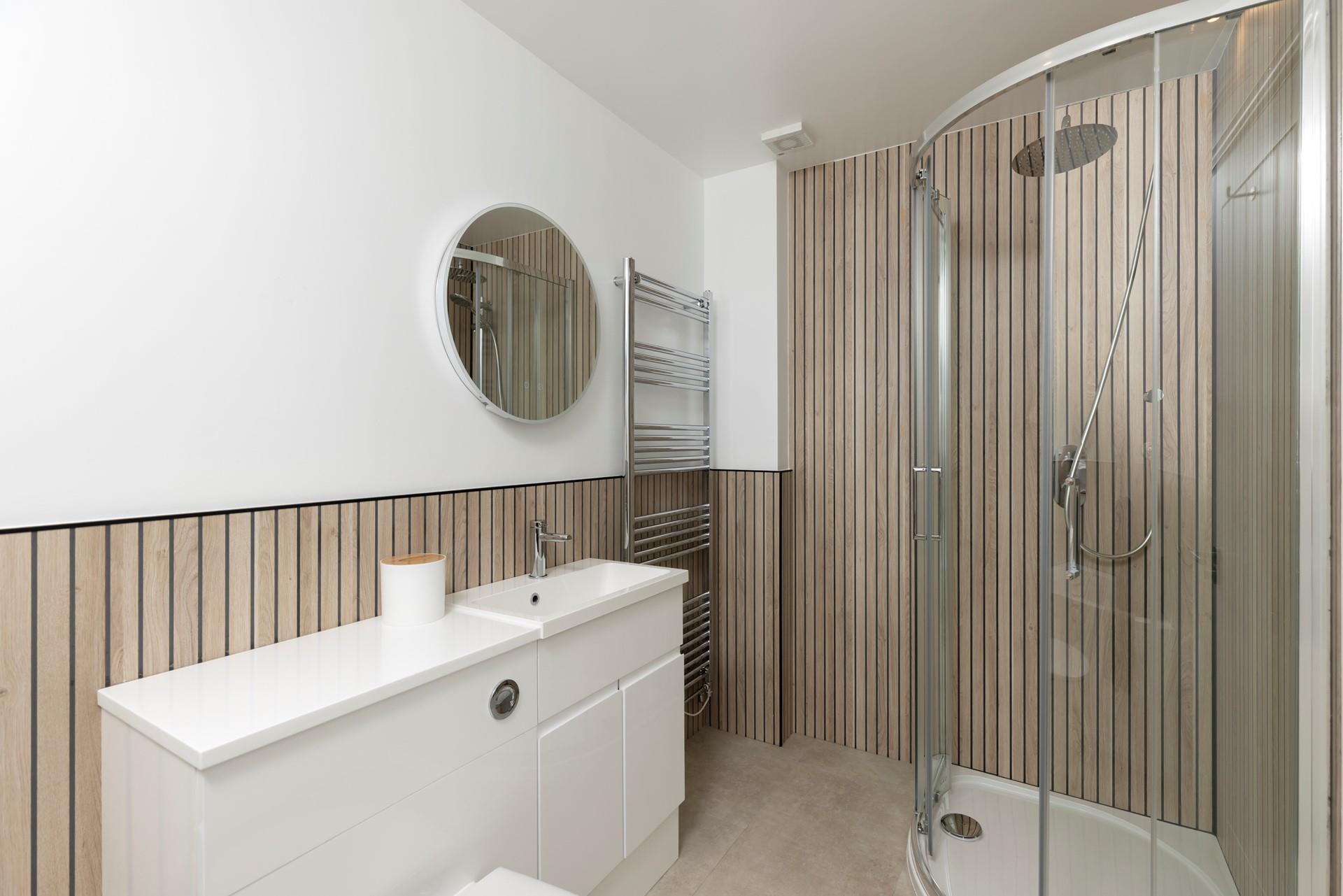 Wash the day away under the rainhead.