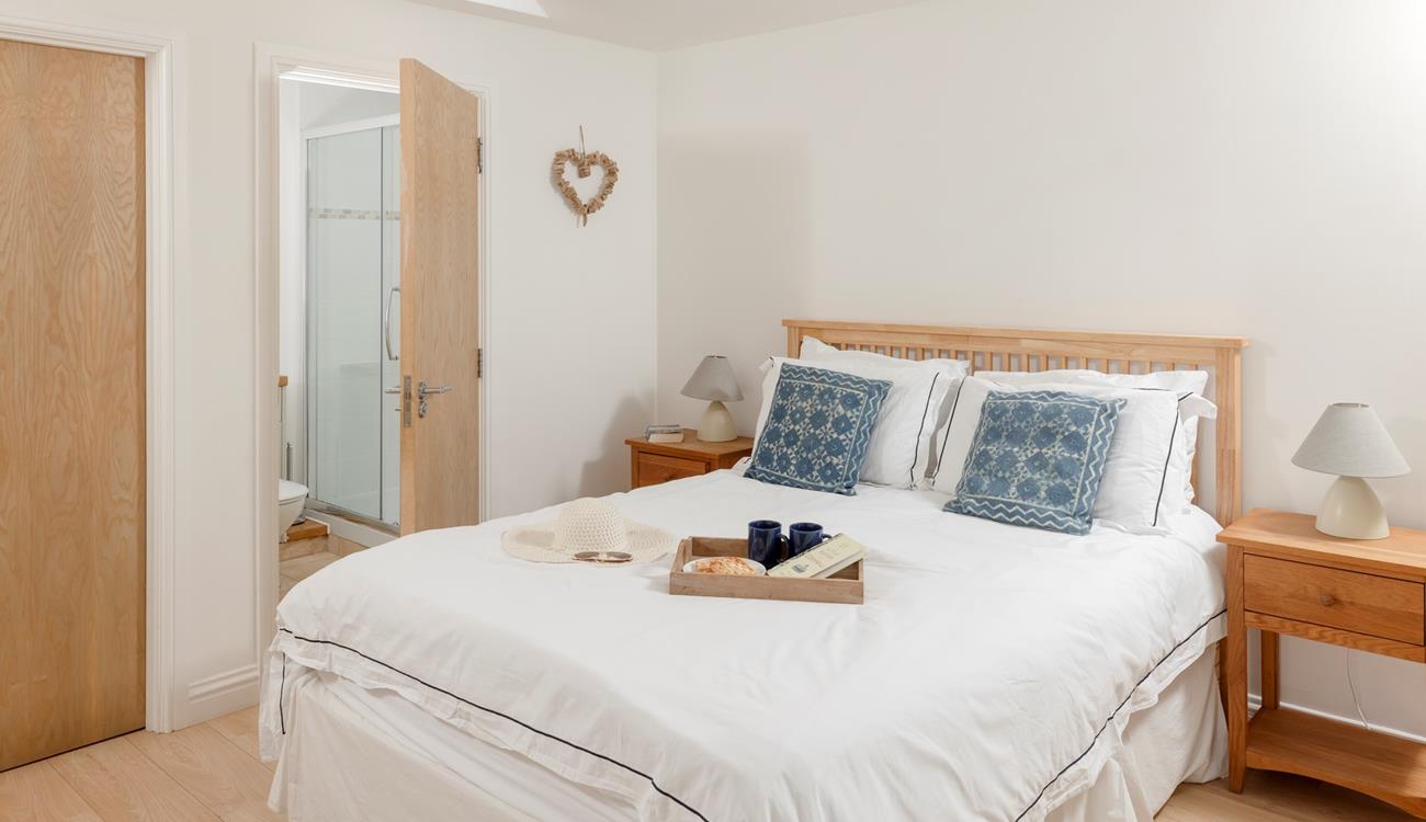 The handy en suite is ideal for getting ready for the day.