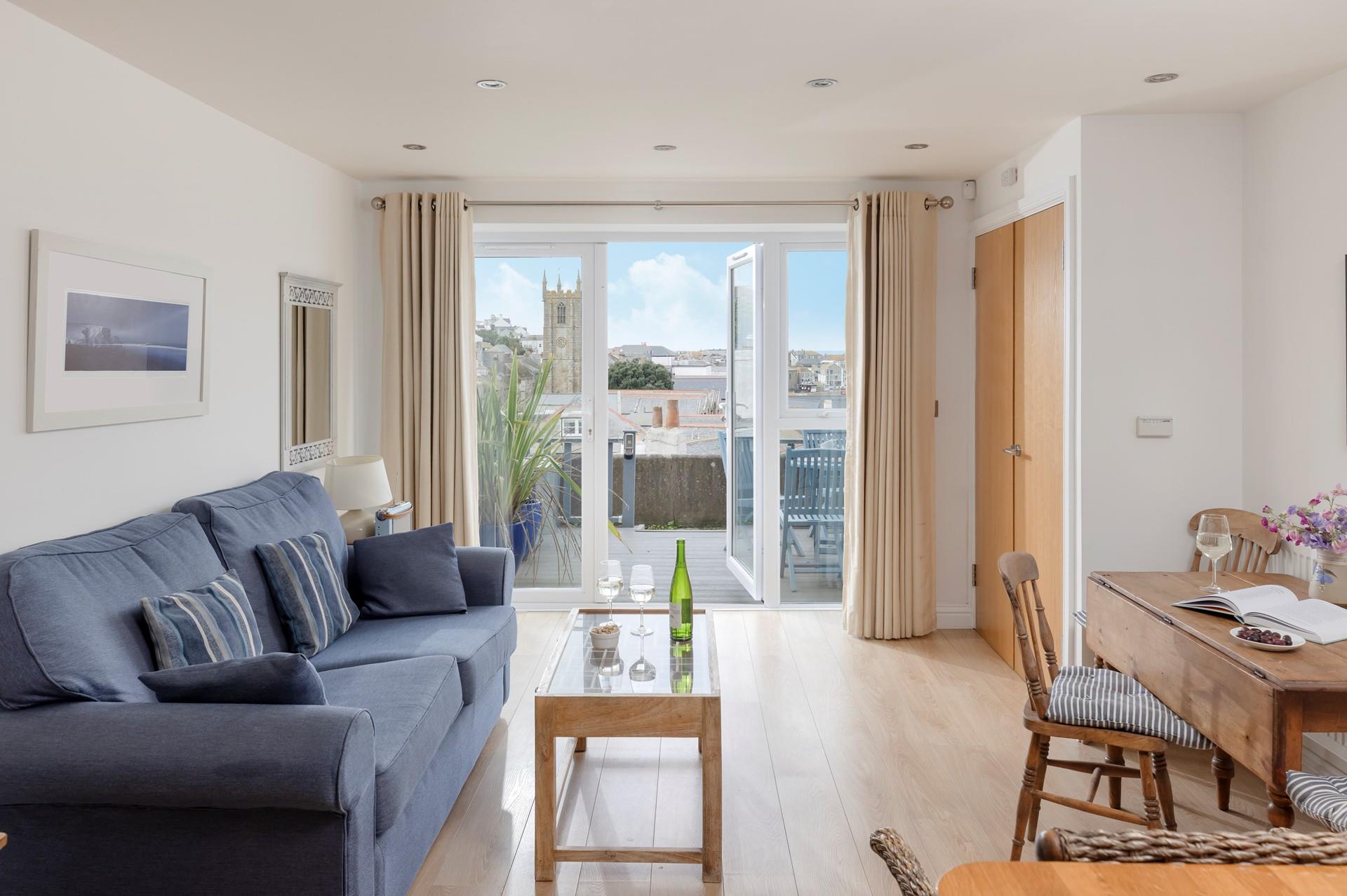 A cosy sofa is the perfect place to snuggle up after a day of exploring.