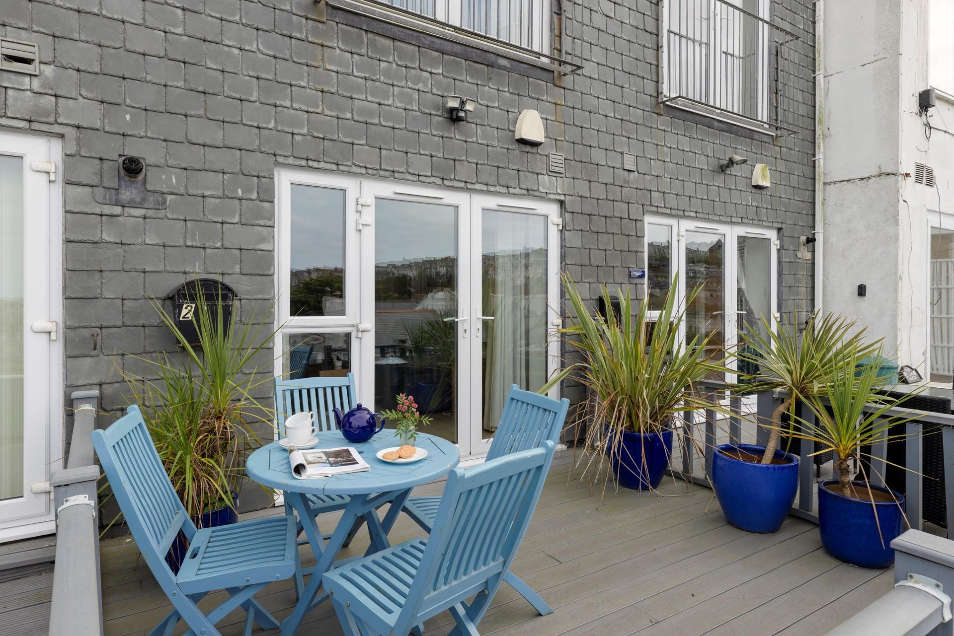 Enjoy long lunches on the terrace.