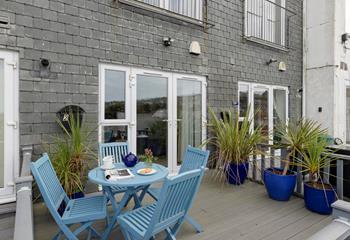 Enjoy long lunches on the terrace.