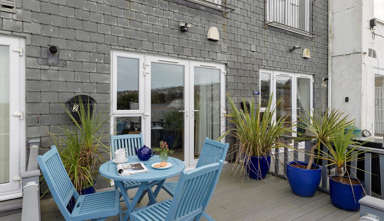Enjoy long lunches on the terrace.