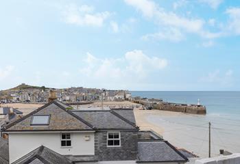 Gaze out over St Ives from the terrace.