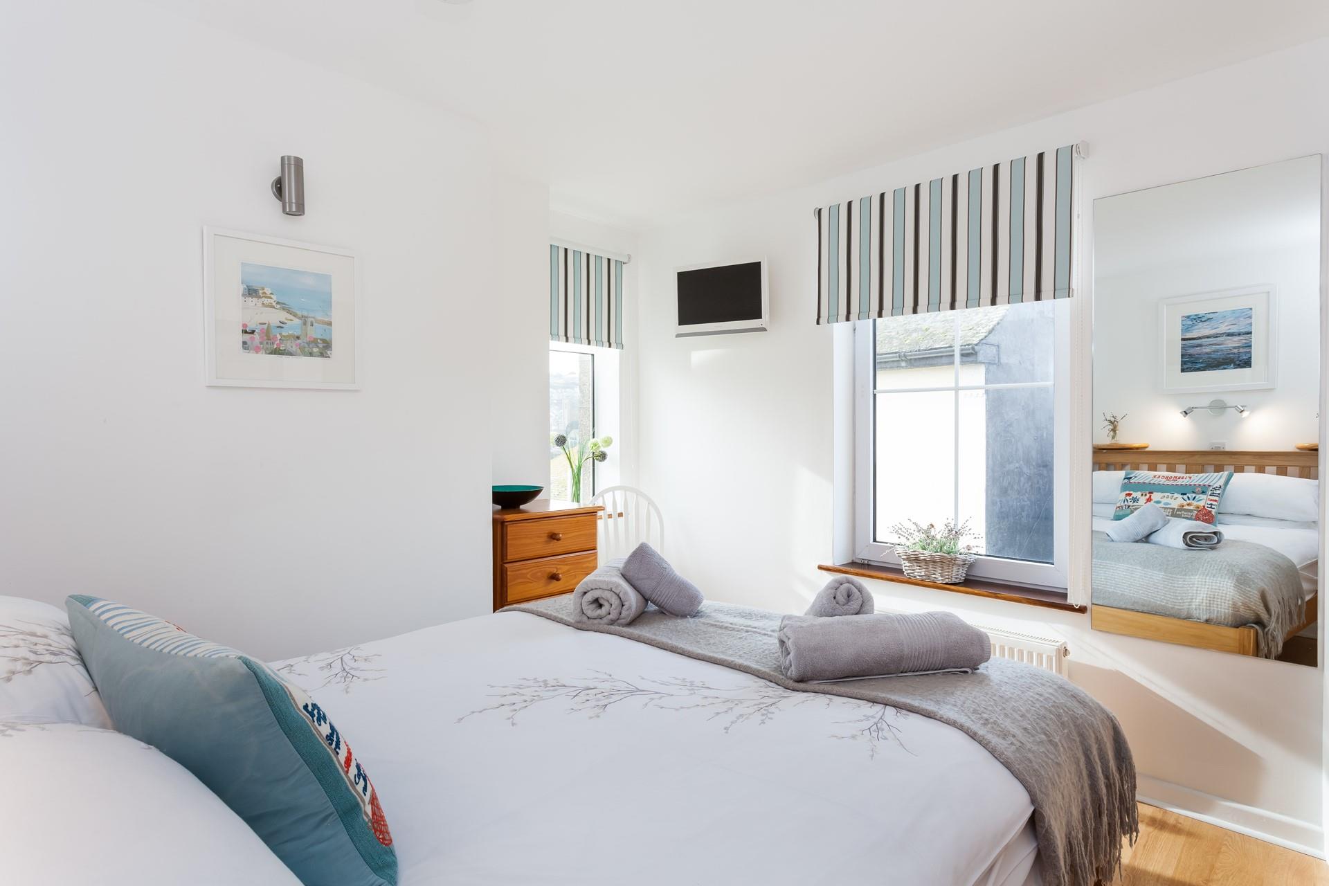 Enjoy a blissful nights sleep in your double room.