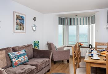 Your day will start gazing out at the stunning sea views.