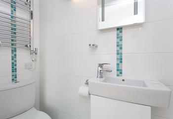 Each bathroom has a shower, WC and basin, and also a handy mirror for getting ready for the day and evening. 