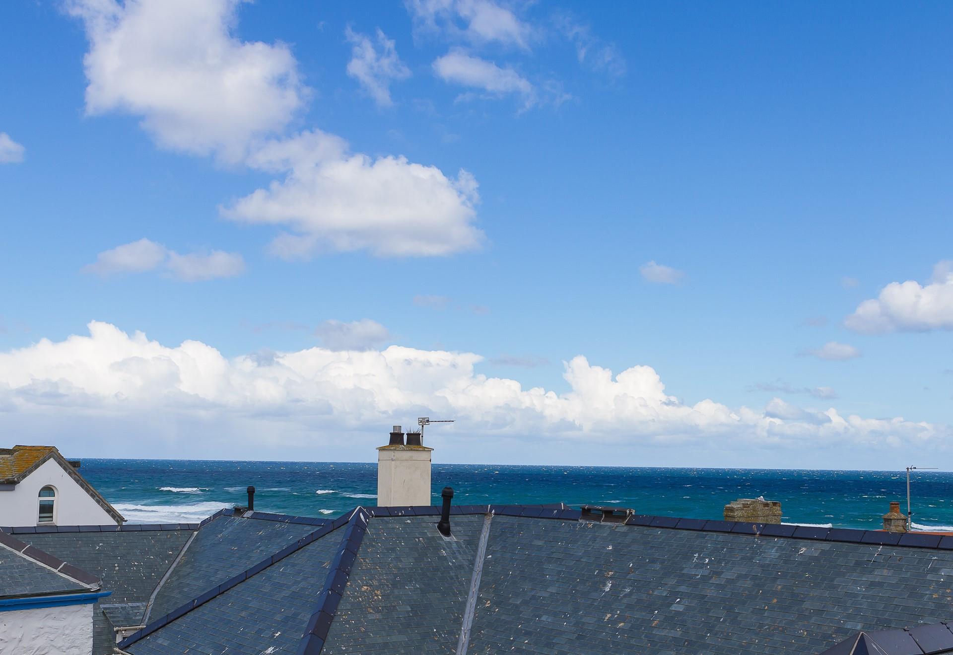 Enjoy sea views from your patio and watch the sun come down over the Bay.