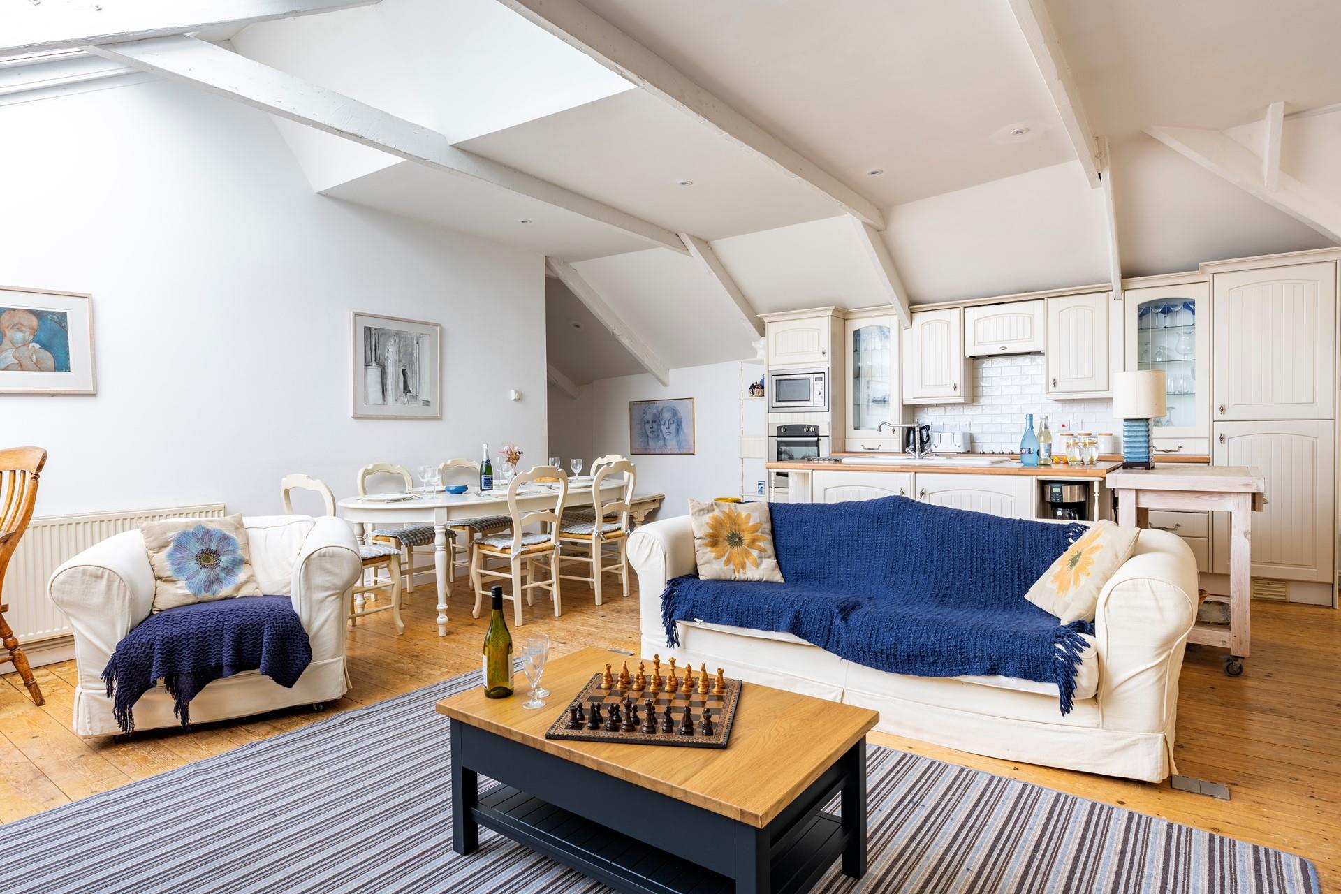 Sink into the sofa after a long day spent on the beach.