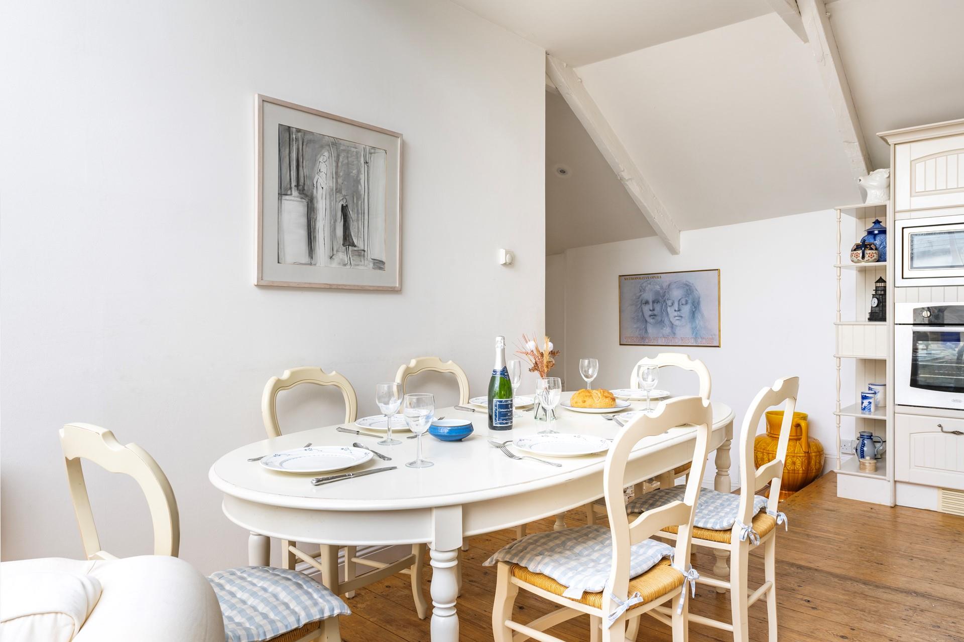 Gather around the table for a delicious family breakfast.