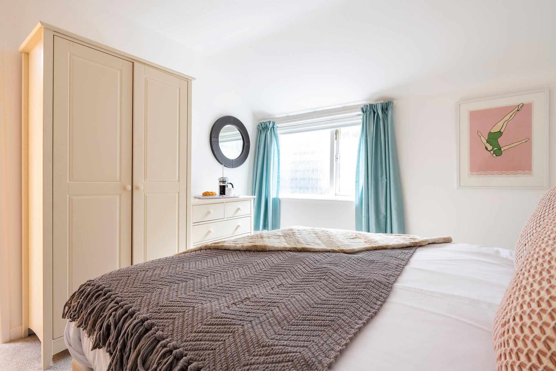 On warm evenings crack open the window to let in the fresh Cornish air.