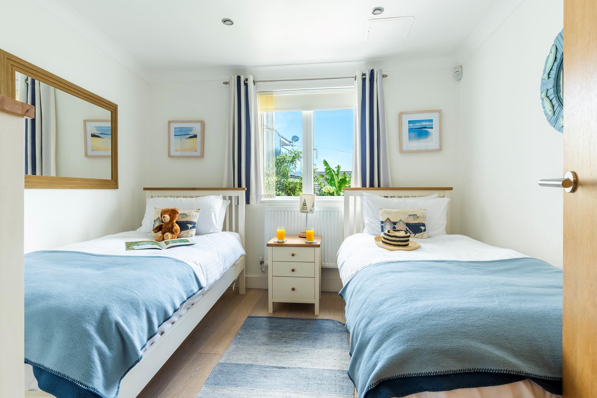 The children will sleep soundly after a packed day at the beach, ready to do it all again tomorrow.