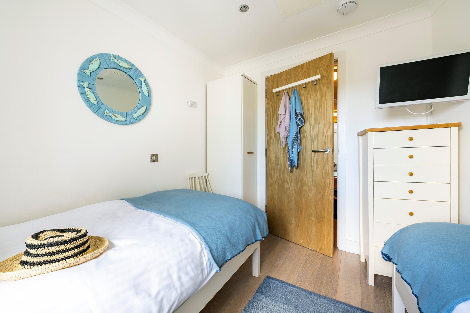 The white sandy beach of Porthminster is perfect for swimming in the summer, you could even have a go at some watersports such as paddleboarding.