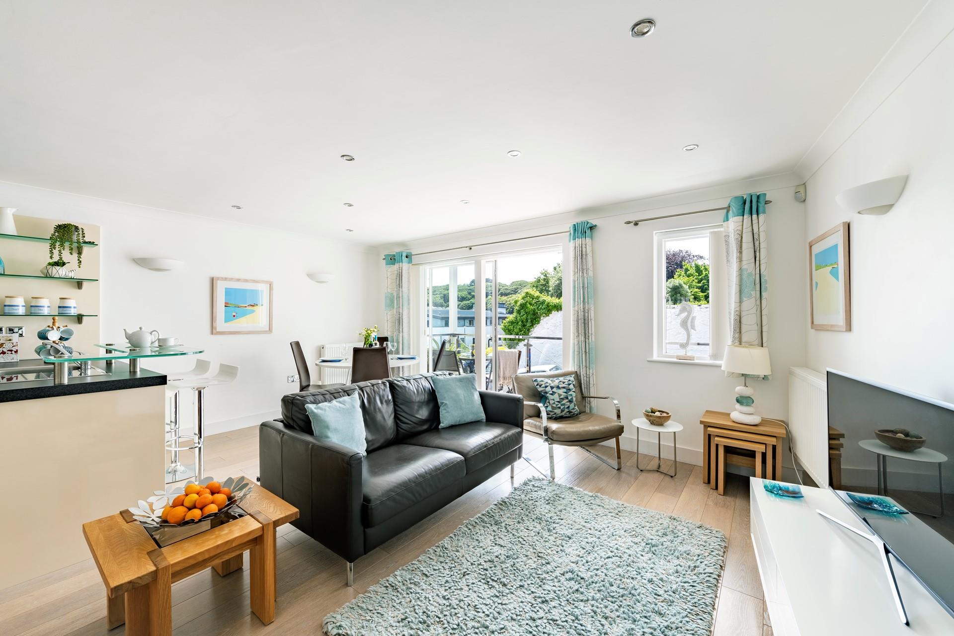 After spending a sunny day on Porthminster beach, come back to relax on the sofa with a glass of something cold.