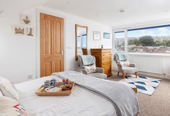 Amazing views await from the double bedroom.