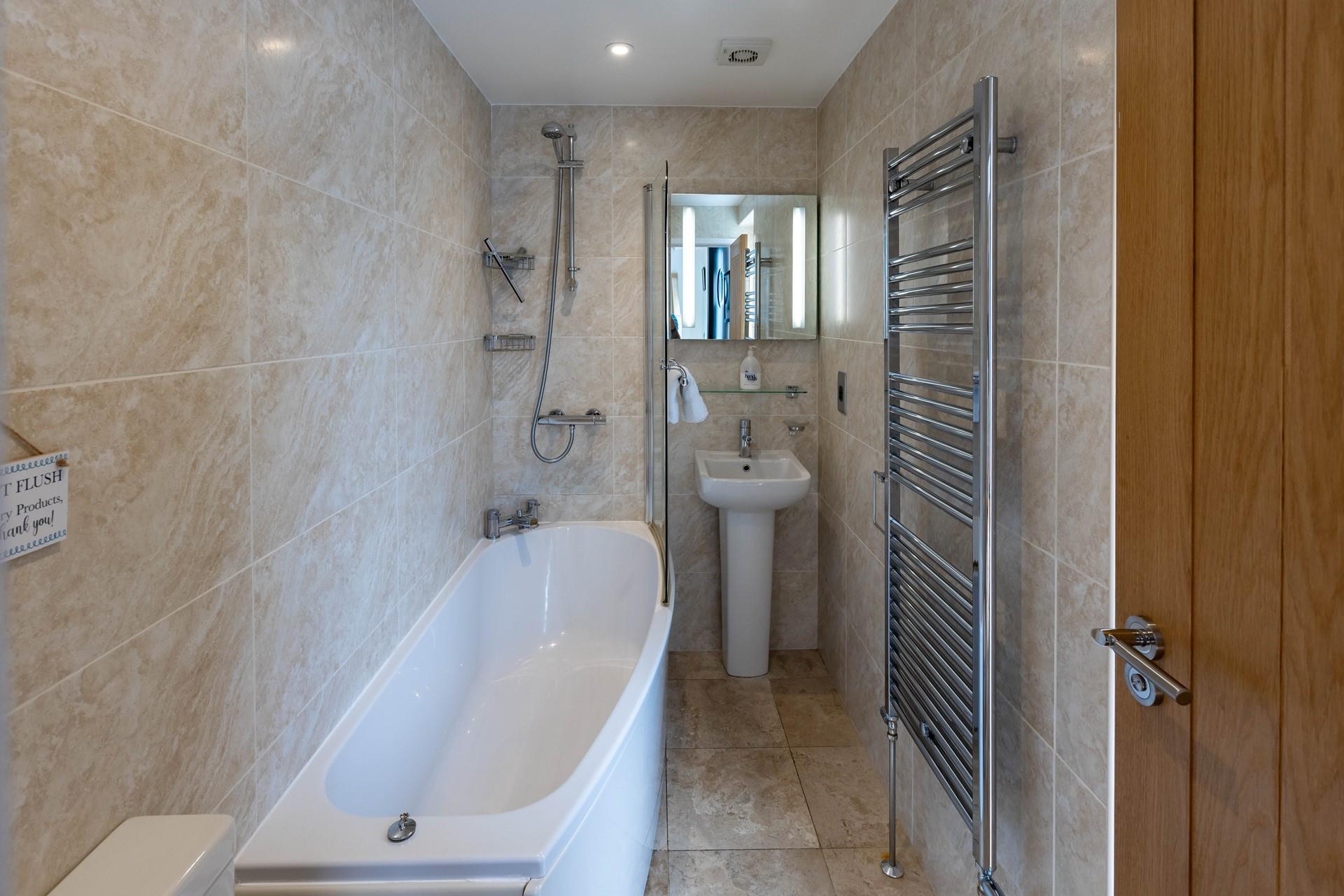 Forget the stresses of daily life by running yourself a hot bath and having a long soak.