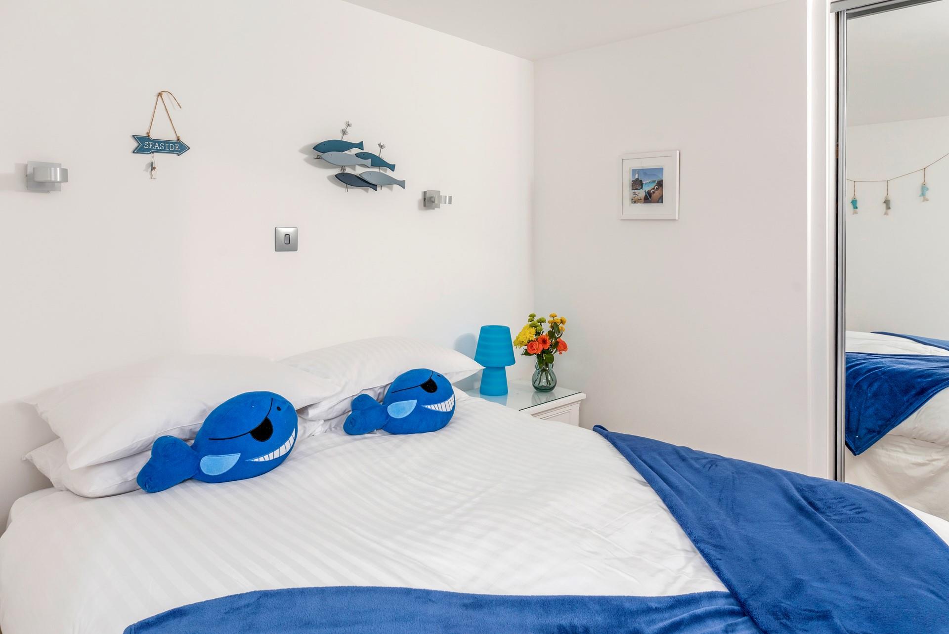 Cosy into bed after a sun-soaked day spent on the beach.