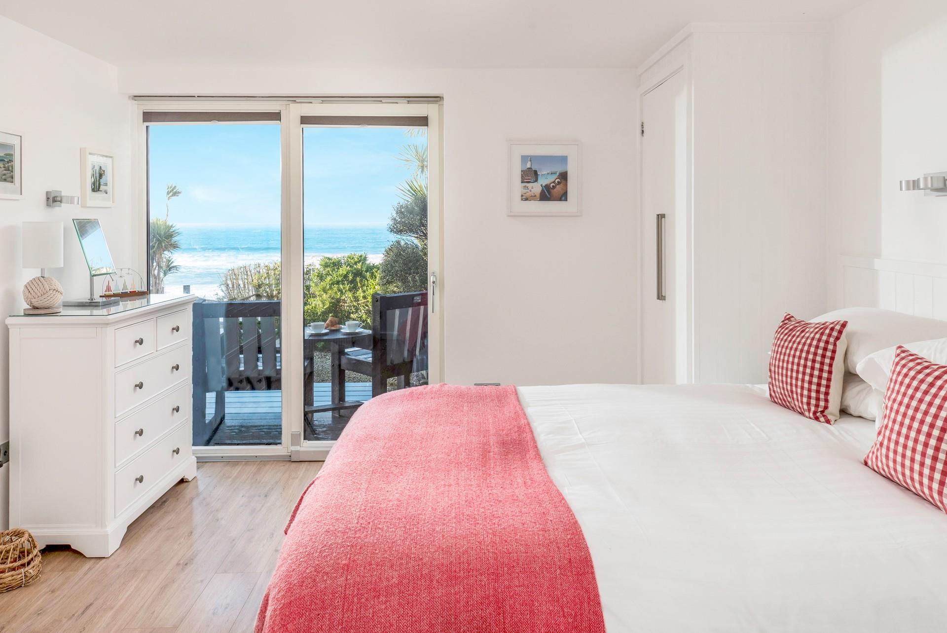 Wake up to stunning sea views each morning.