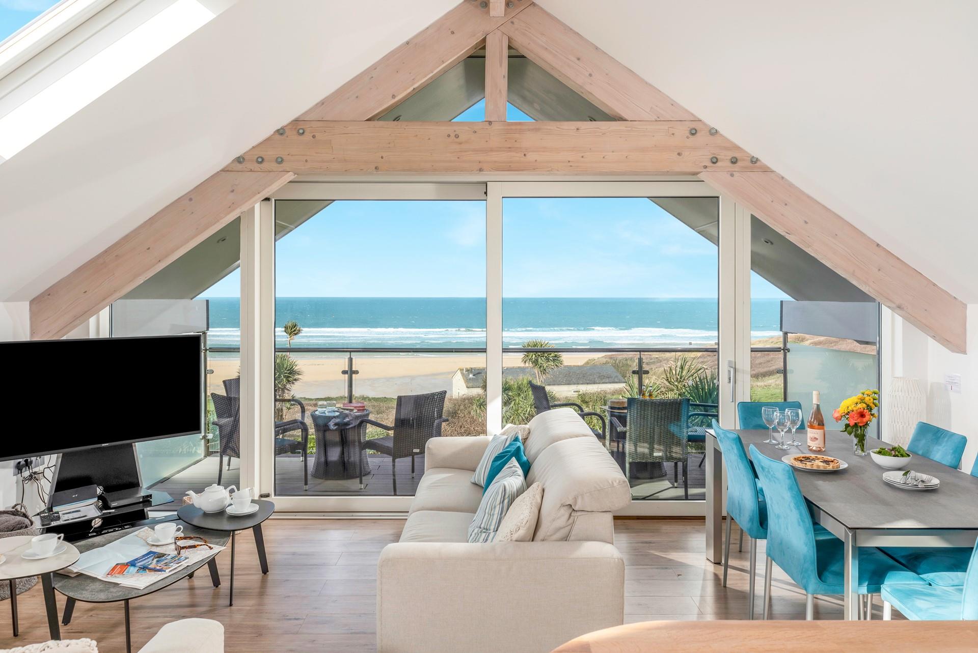 Lazy breakfasts can be enjoyed with stunning sea views before heading down there to feel the sand between your toes.