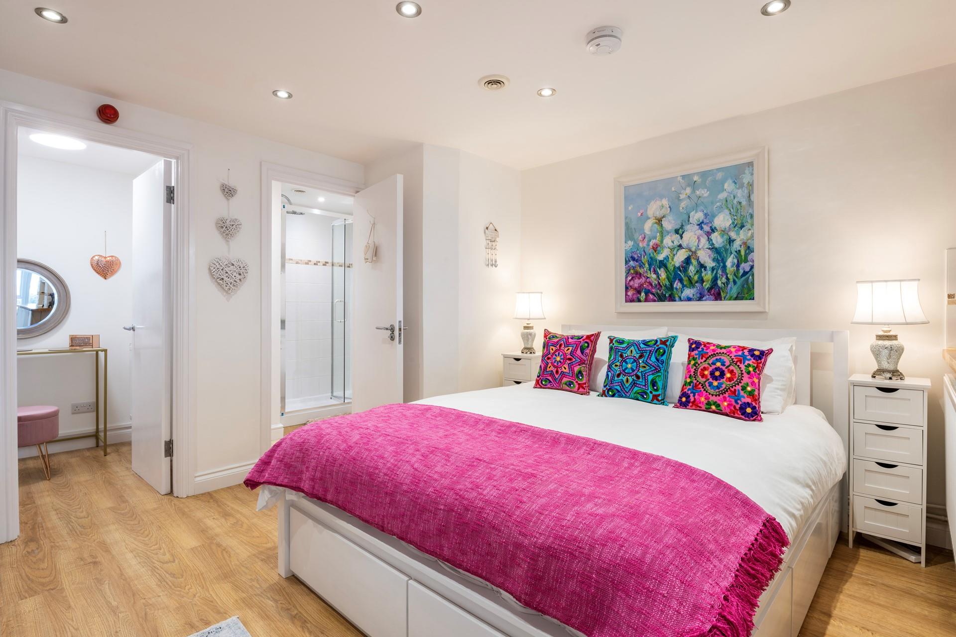 Awake from a dreamy slumber and head into the en suite to get ready for the day.