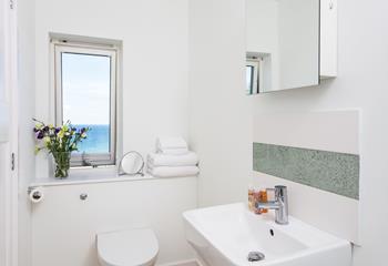 Get ready for the day in the en suite.