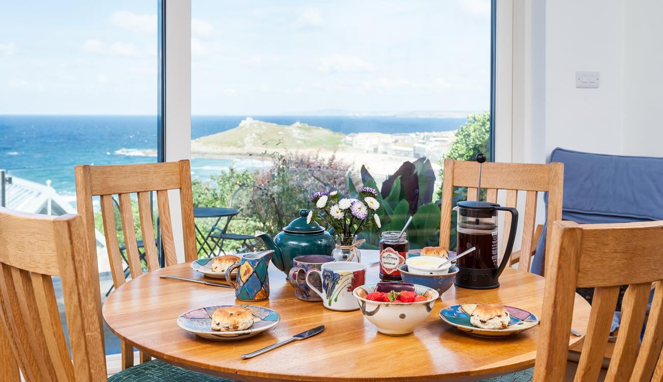 Tuck into a cream tea with a view!