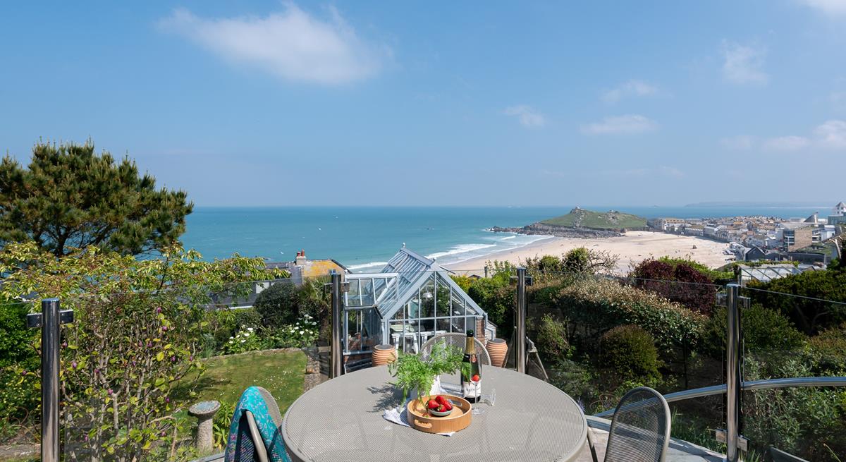 Pour yourself a glass of bubbles and sip whilst taking in the views.