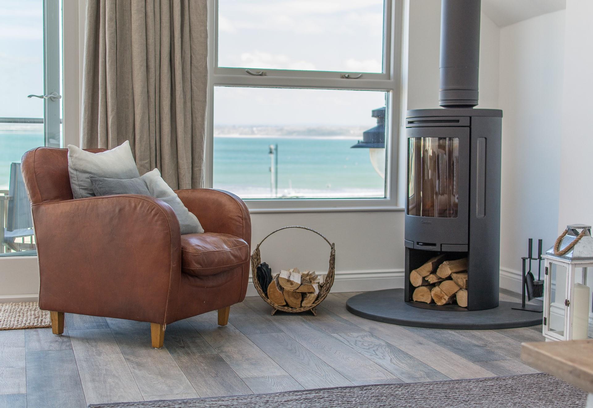 The perfect corner for some holiday reading.