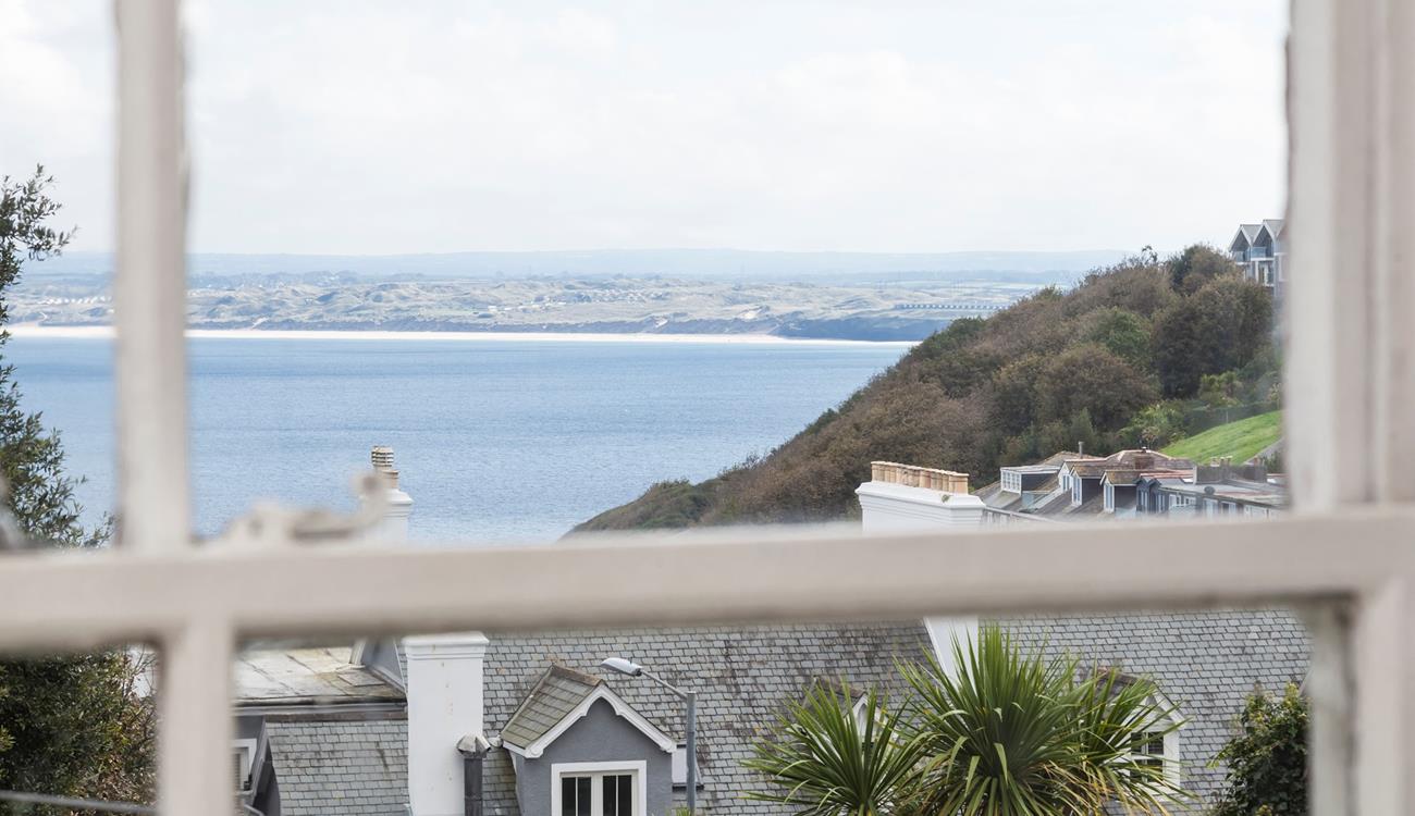 You can see right across to Hayle beach from your window.