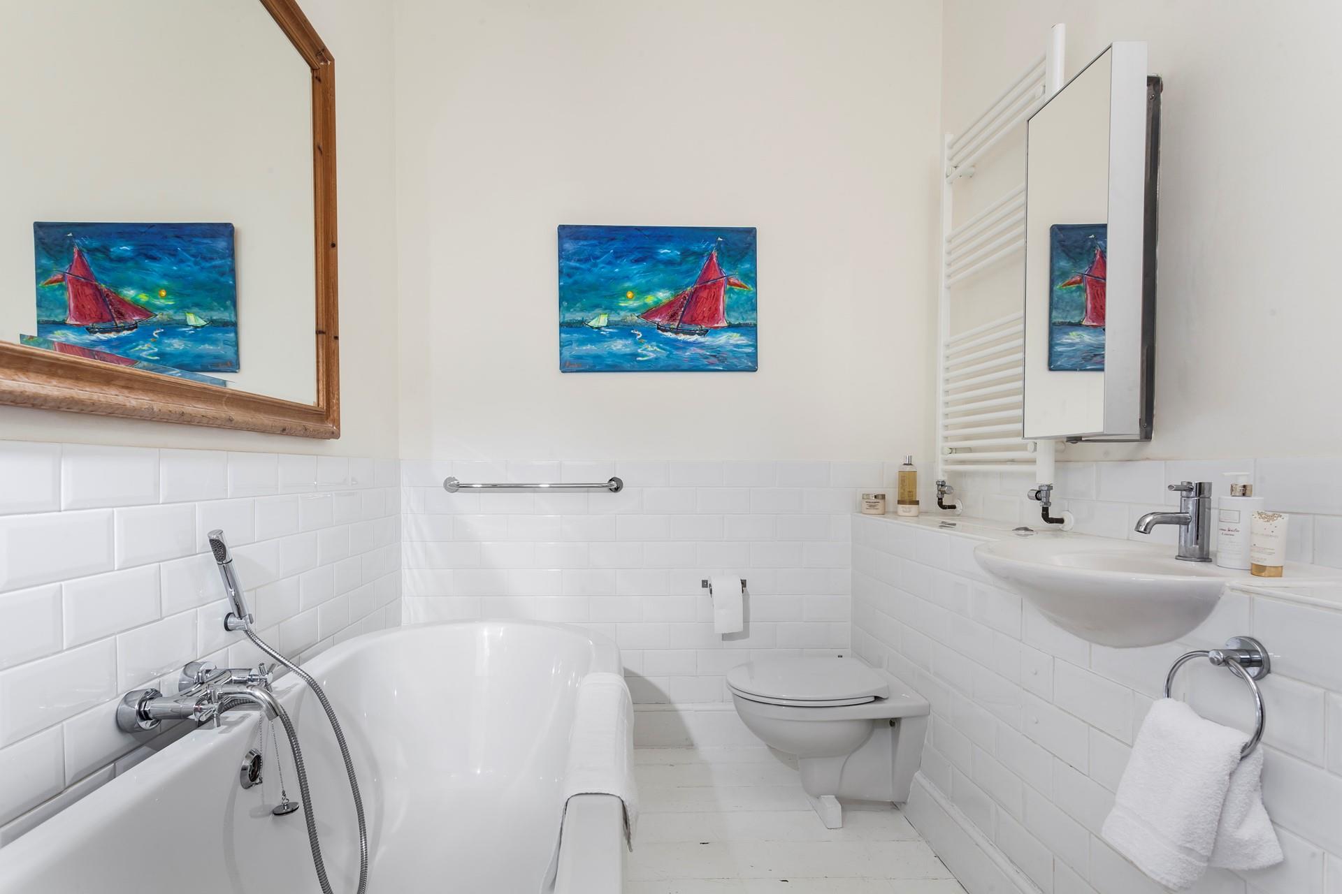 In the winter months, you can spend a lazy morning relaxing in your bath.