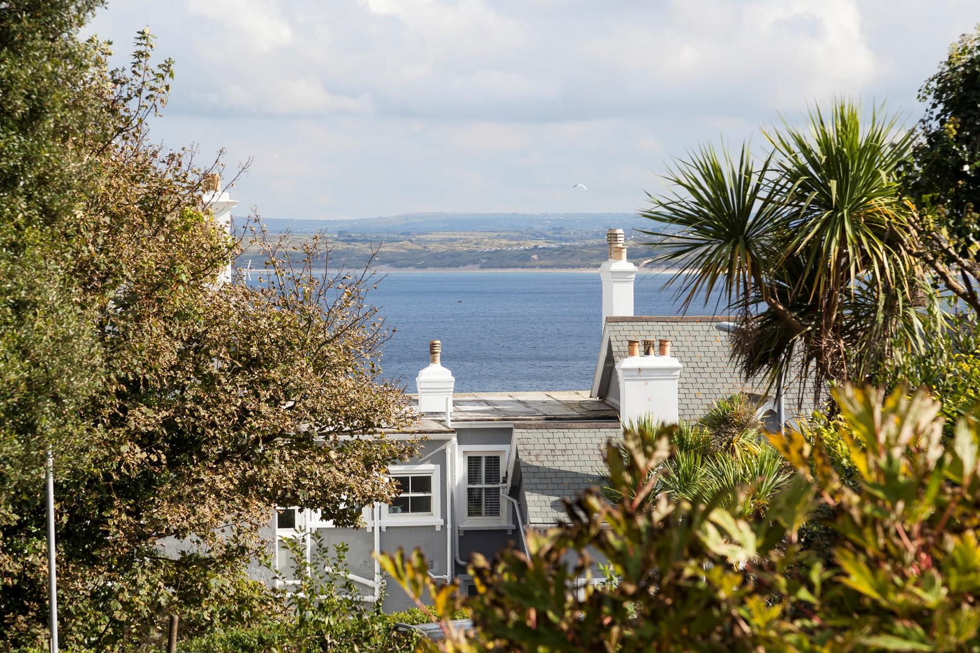 Gaze out at the glistening water in the Bay.