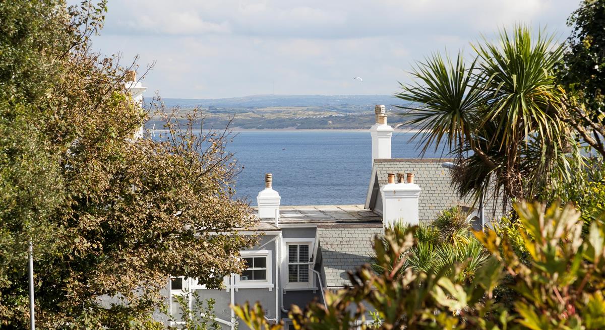 Gaze out at the glistening water in the Bay.