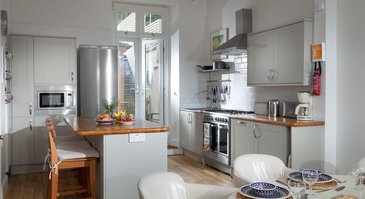 The kitchen is well-equipped for all your family's cooking needs.