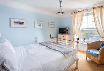 Wake up to sea views over St Ives' quirky rooftops.