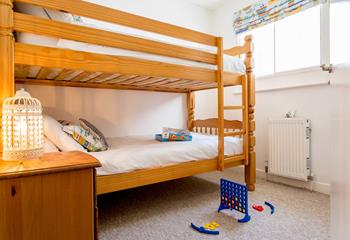 The little ones will love sleeping in the bunk beds each night!
