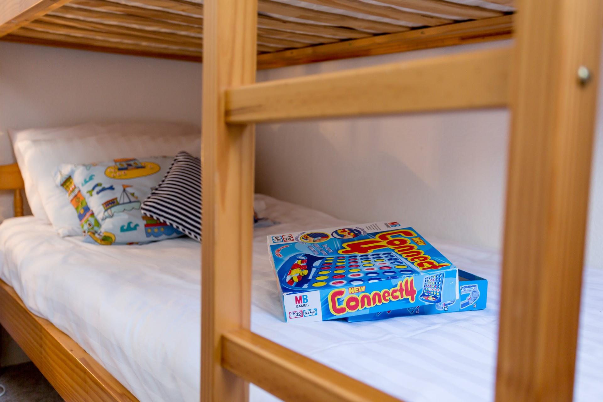 Settle the kids into bed and go out to the patio to open a bottle of wine.