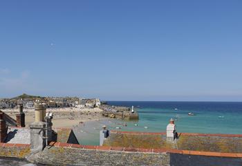 The stunning St Ives provides your backdrop views.