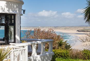 Enjoy far-reaching views across Porthkidney Sands, Hayle and Gwithian.