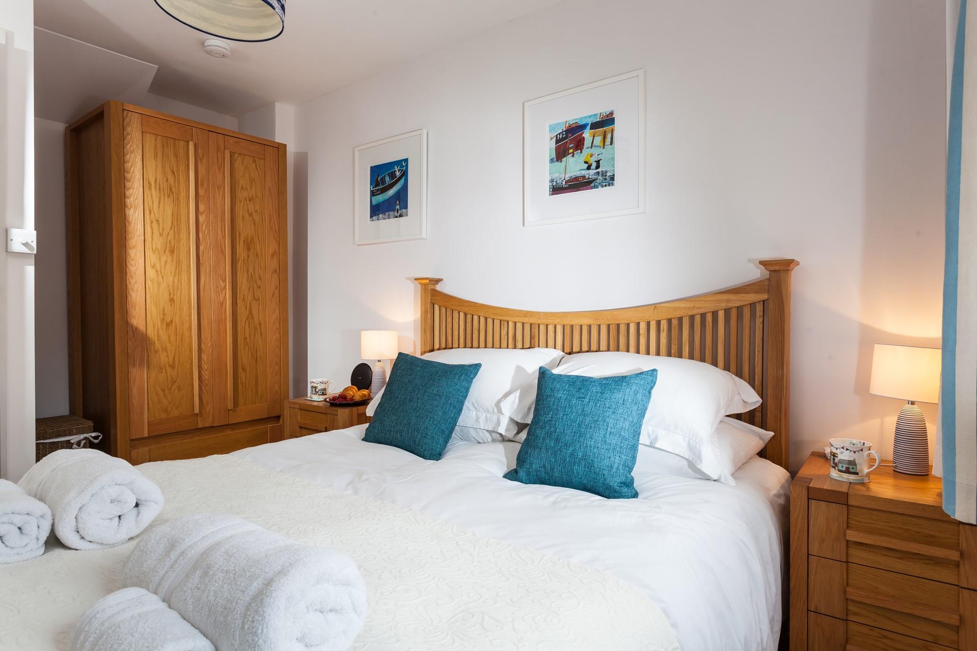 Sink into the soft sheets and drift into a dreamy night's sleep. 