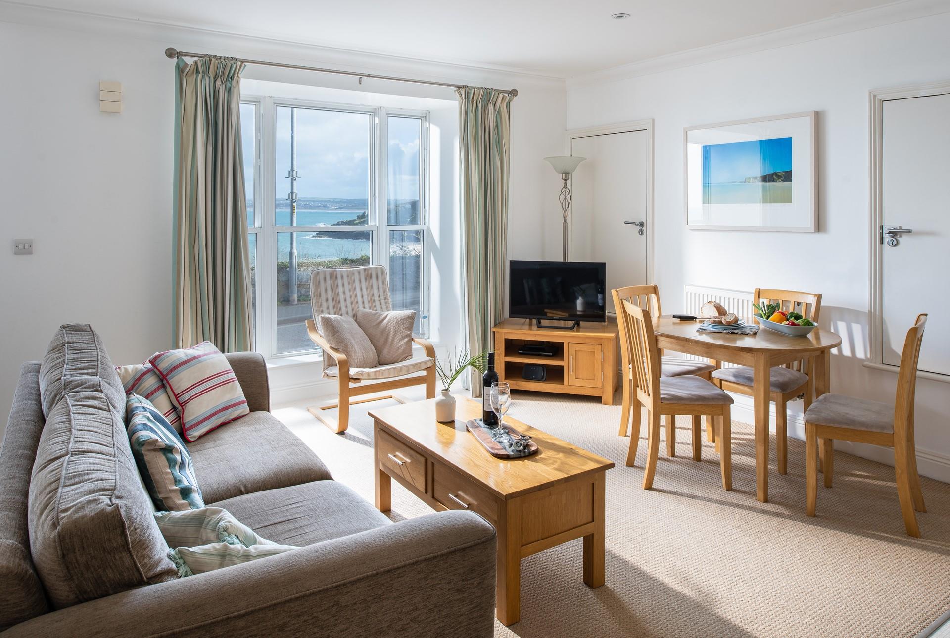 The sitting room is the perfect base to come back to each evening.