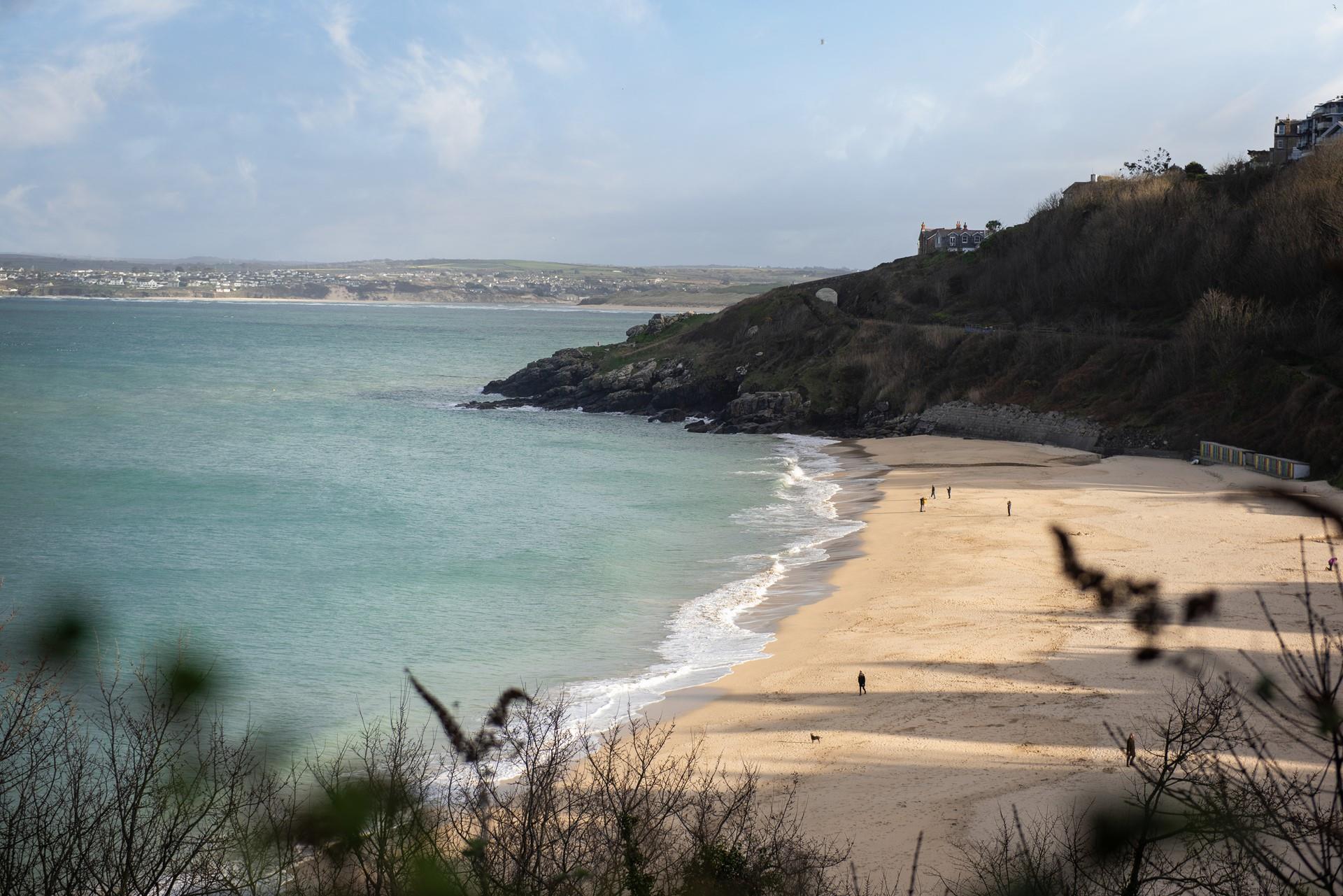 Watch the sea ebb and flow on Porthminster beach each day.