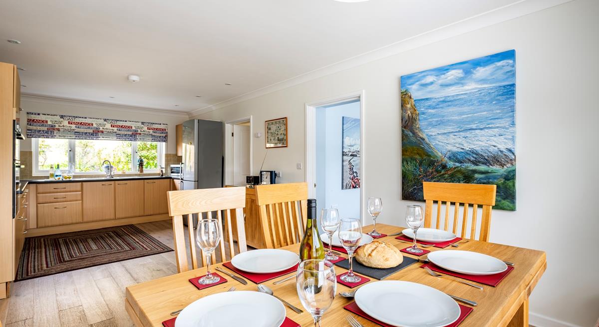 The large kitchen area is great for cooking a family breakfast, you can even use the produce you've bought from local shops in town.