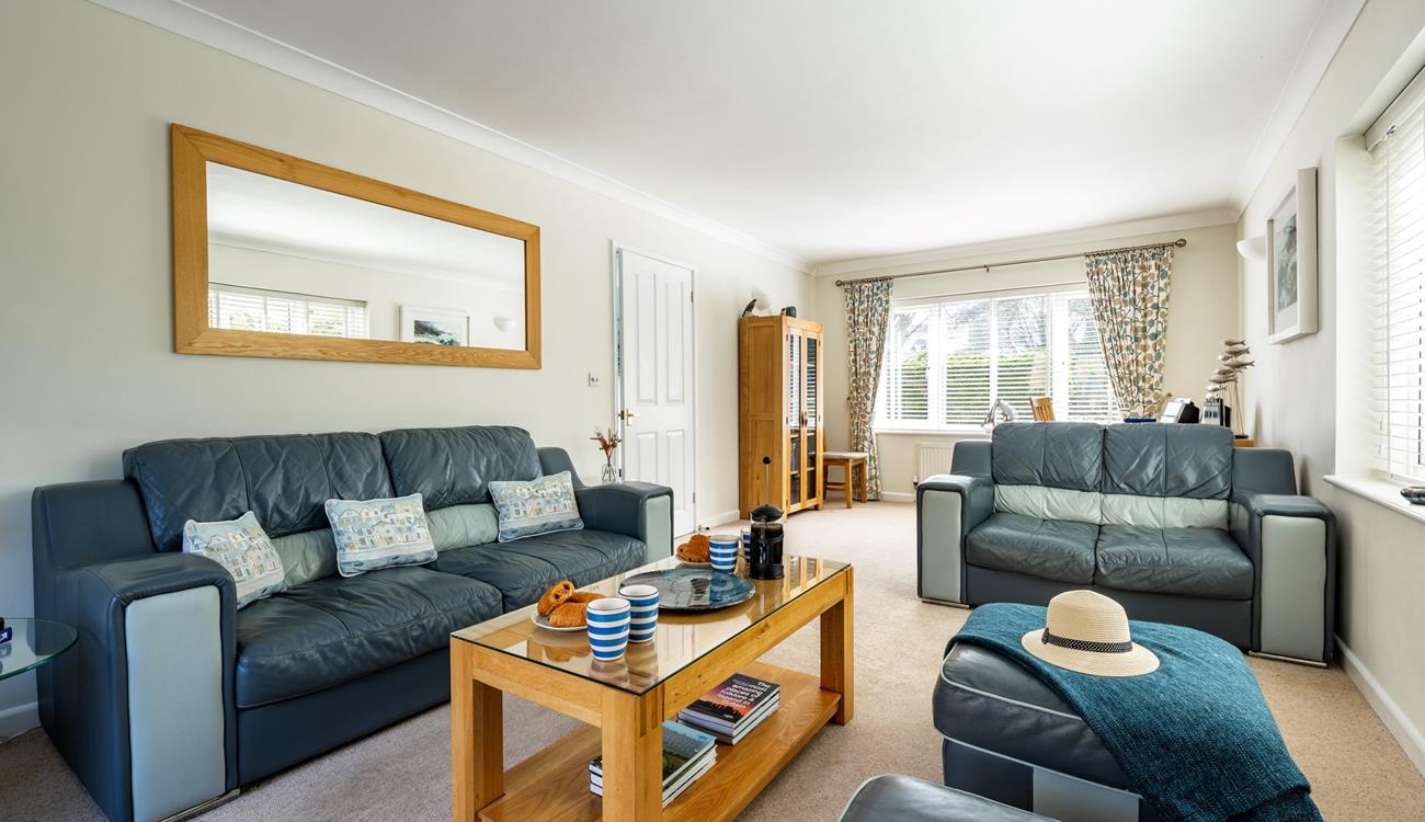 Sit back and relax in the living area before a day of new adventures. 