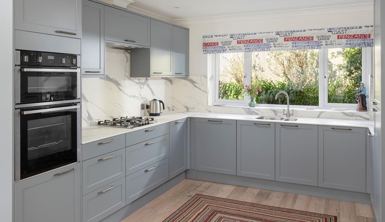 The large kitchen is great for cooking family meals!