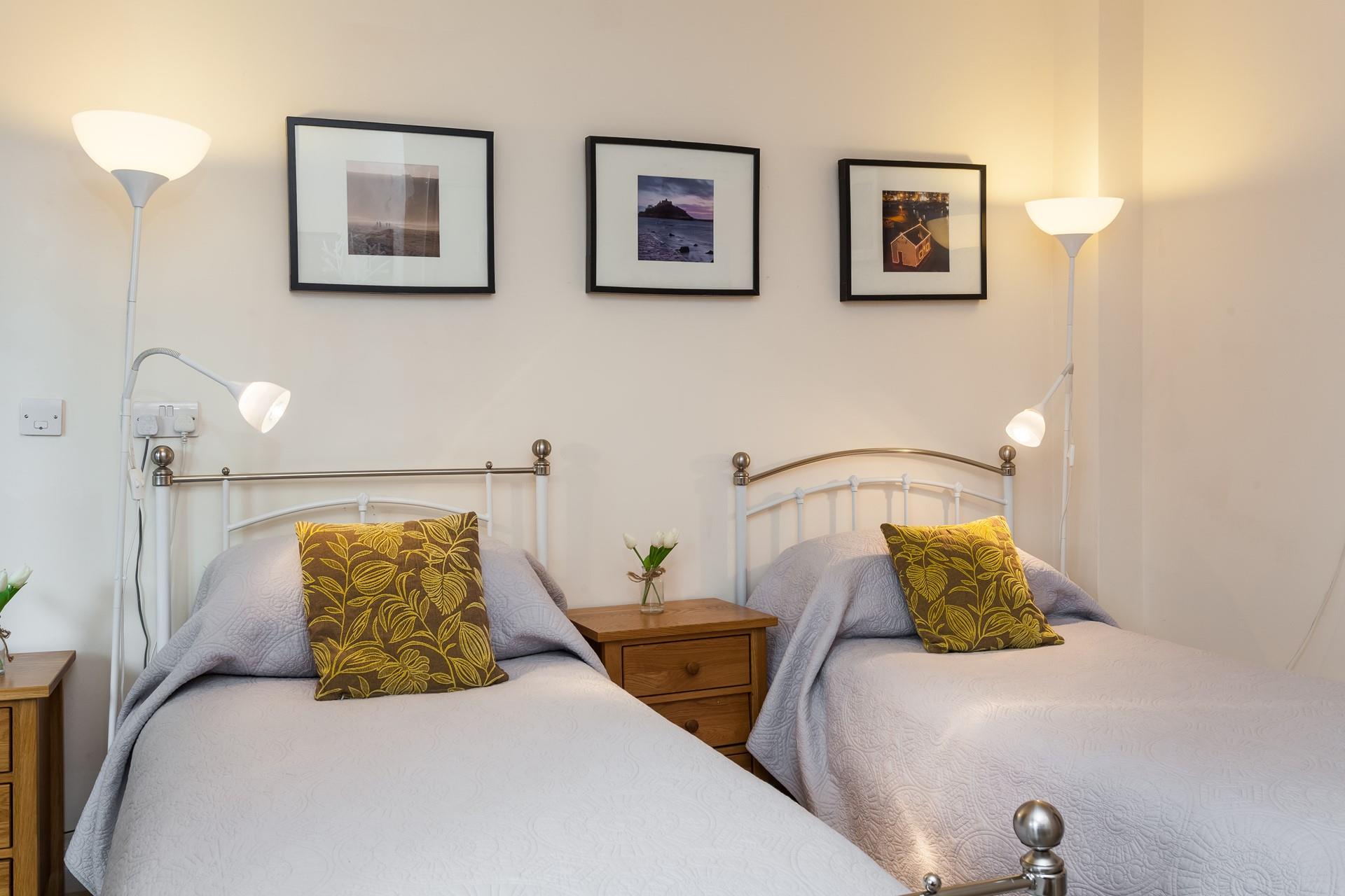 Settle into bed after spending the day on the beach.