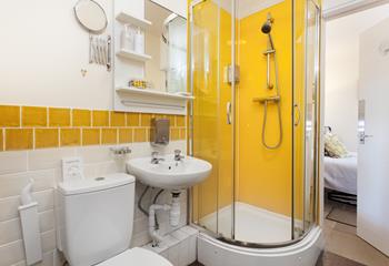 Wash the day away in the shower then head to Penzance for an evening meal.