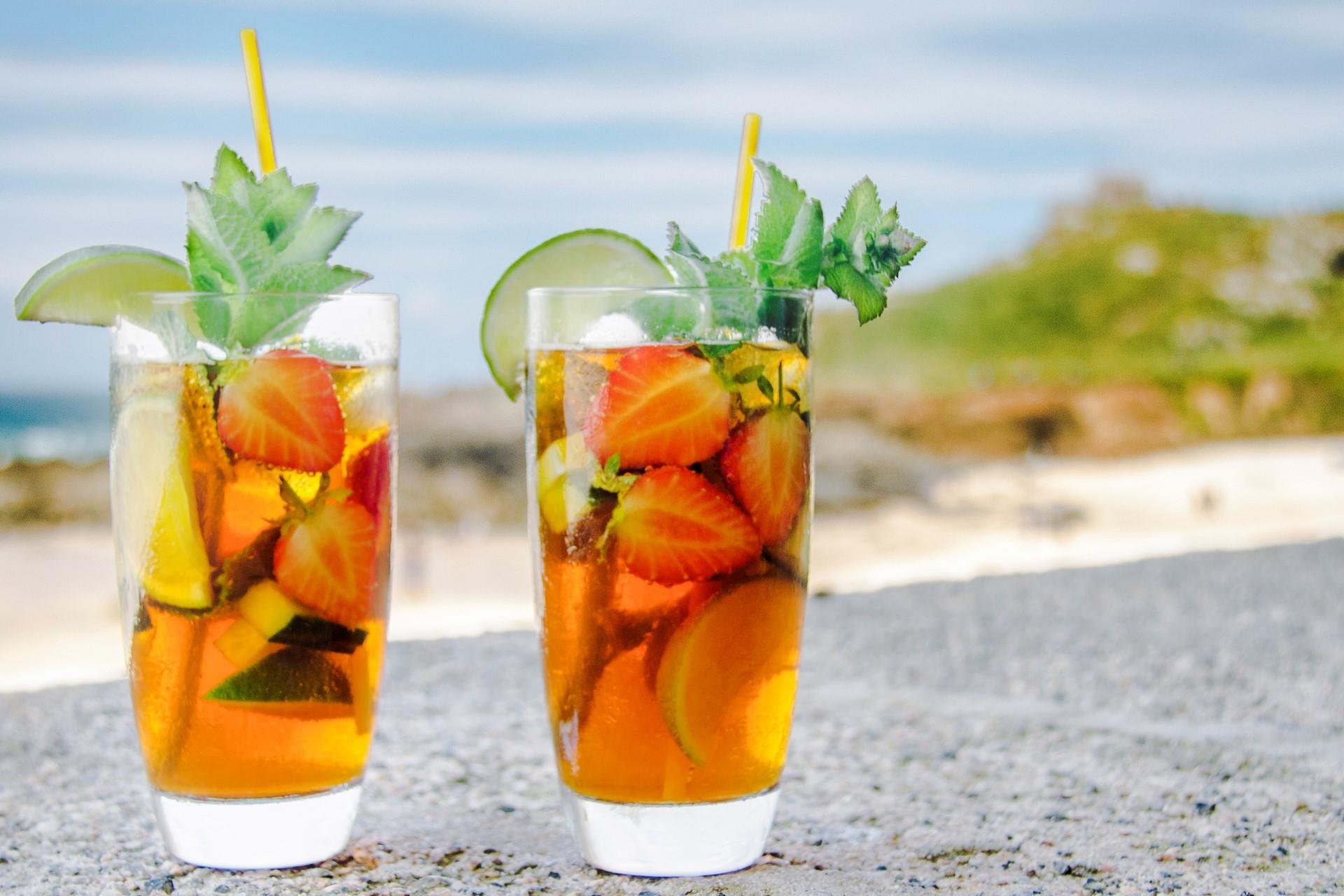 Treat yourself to your favourite drink in the sun; you're on holiday after all!