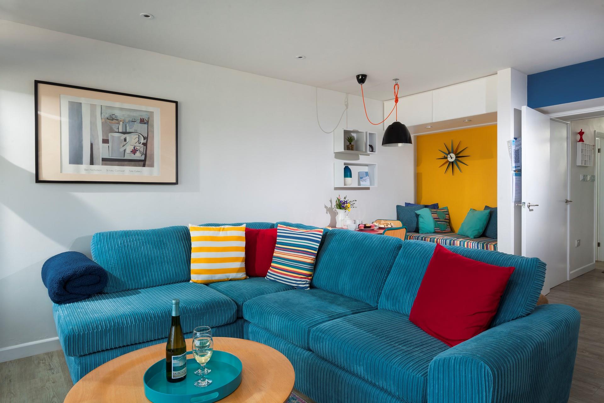 This colourful apartment brings in all the magic and fun of a day out at the seaside!